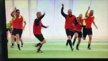 Mike Dean Recreates His Famous Celebration In Training!