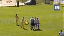 Referee In The 3rd Portugal League Gets Knocked Out With Intentional Knee To The Head!