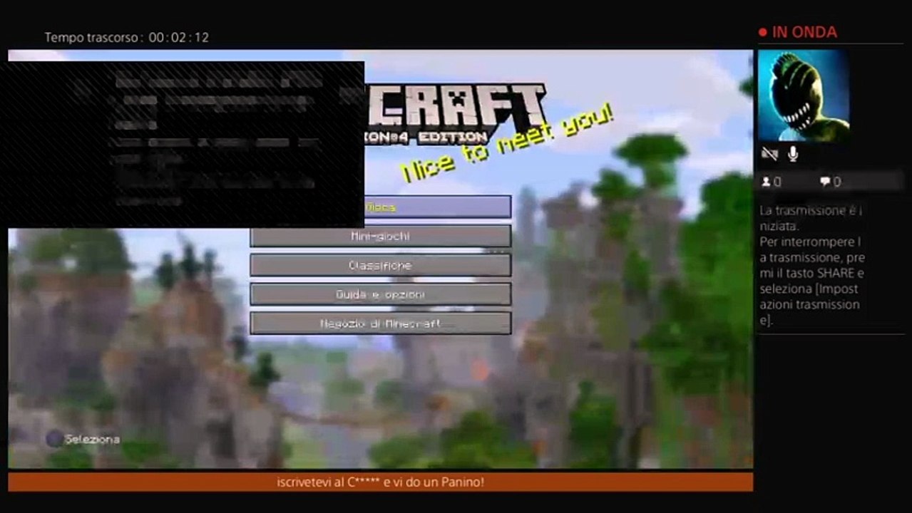 MINECRAFT INSIEME A GIUSEPPE  E FEDE |  PS4 #1 (33)