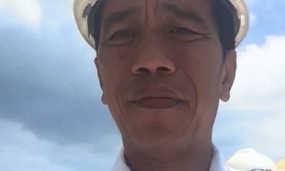 Jokowi Vlog pada Proyek Waduk di Batam