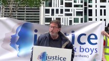 1 June 2016 - Protests at Home Office, Parliament Square, Mike Buchanan's arrest