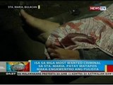 Isa sa mga most wanted criminal sa Sta. Maria, Bulacan, patay matapos maka-engkwentro ang pulisya