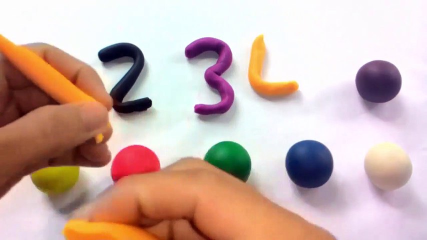 Learn To Count 1 to 10 - Play Doh Numg Numbers - Le