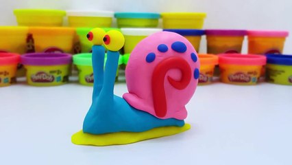 Play Doh With Me _ How To Make GARY The Snail from Spongebob Squarepants _ Pl