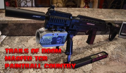 Magfed Paintball Tippmann TCR Rifle ZoomCam at Paintball Country Rec ball Trails of Doom