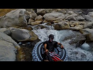 Outdoor Enthusiasts Enjoy Rock Formations in Oman