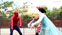 MINNIE MOUSE & SPIDERMAN vs FIRE ACCIDENT w_ Frozen