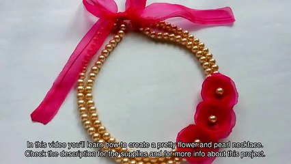Create a Pretty Flower and Pearl Necklace - DIY Style - Guidecentral-2017