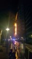 Fire Caught up at The Palm Jumeirah Dubai in