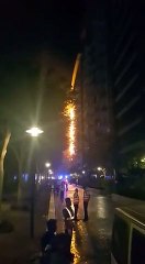 Fire Caught up at The Palm Jumeirah Dubai in