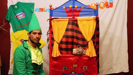 Títeres y guiñol infantil de mano para fiestas
