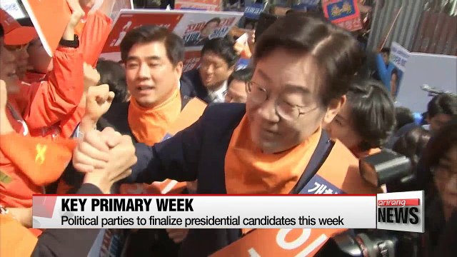 Political parties to finalize presidential nominations this week