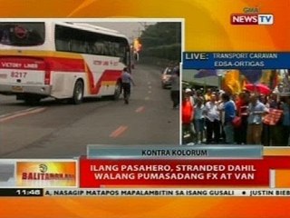 BT: Ilang pasahero, stranded dahil walang pumasadang fx at van