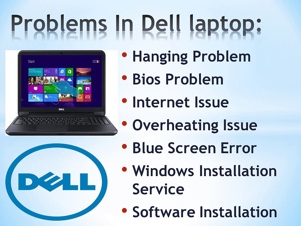 Dell laptop Technical Problems – BIOS, Blue Screen, Windows, Data