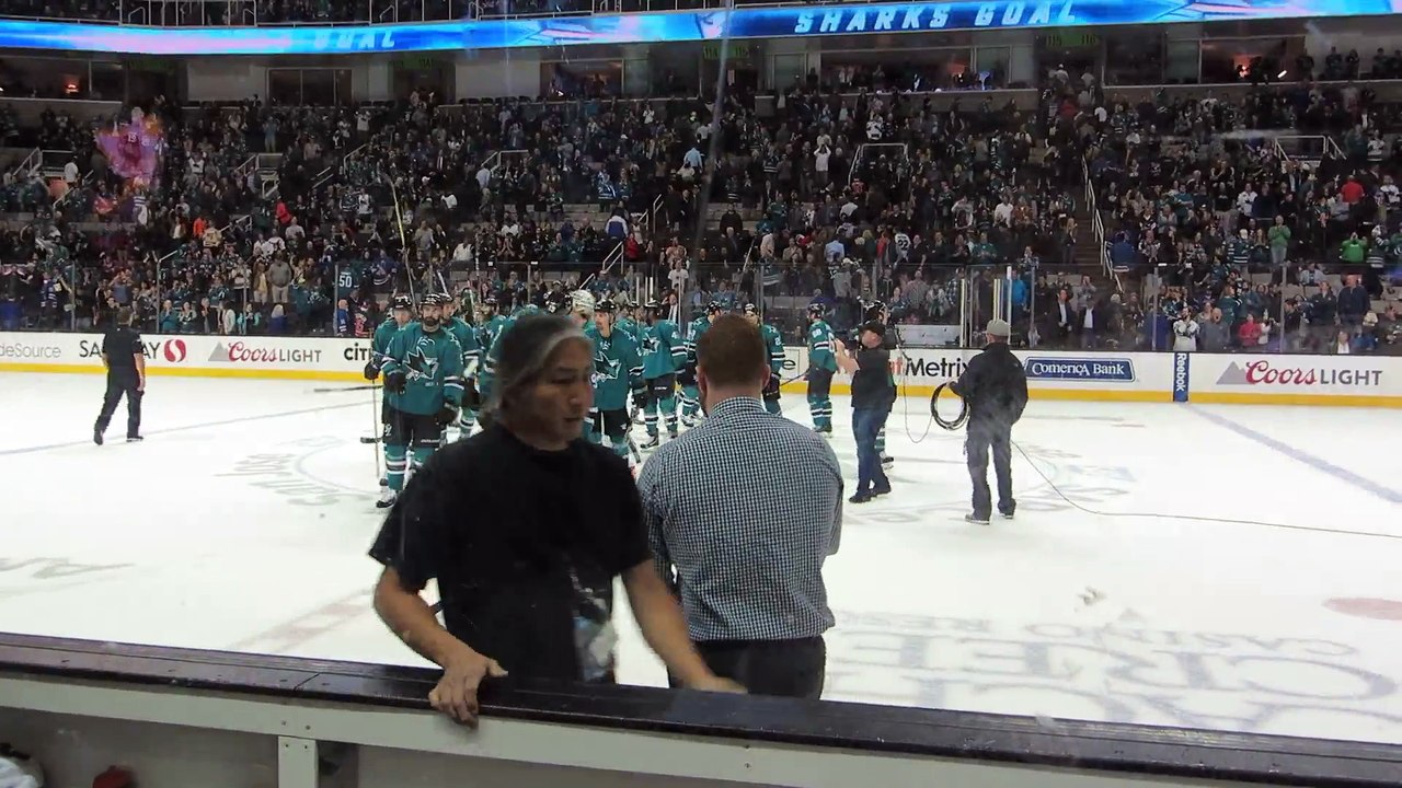 San Jose Sharks celebrate overtime win | San Jose Sharks