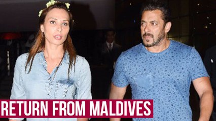 Salman Khan And Iulia Vantur Return To Mumbai From Maldives Vacation | Spotted