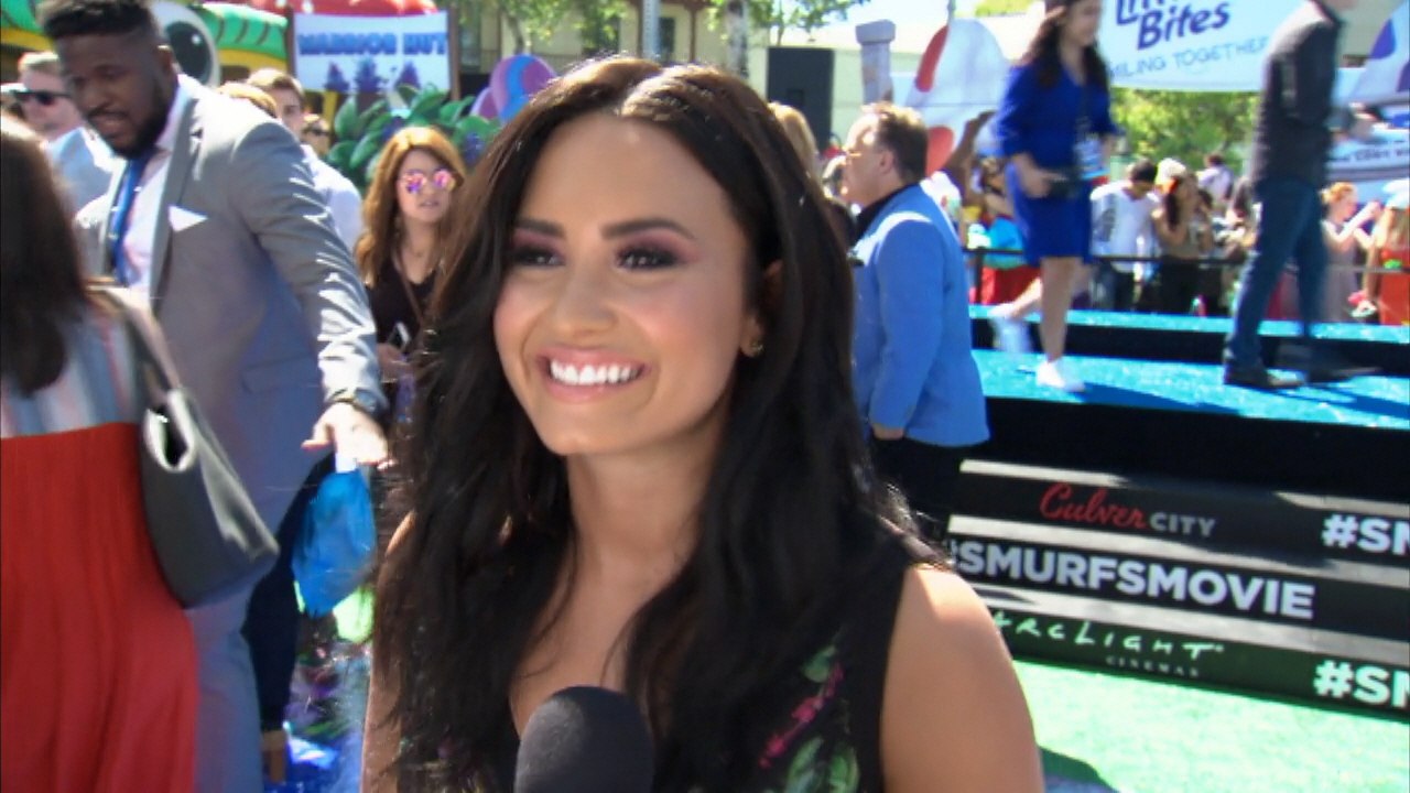 'Smurfs: The Lost Village' Premiere: Demi Lovato