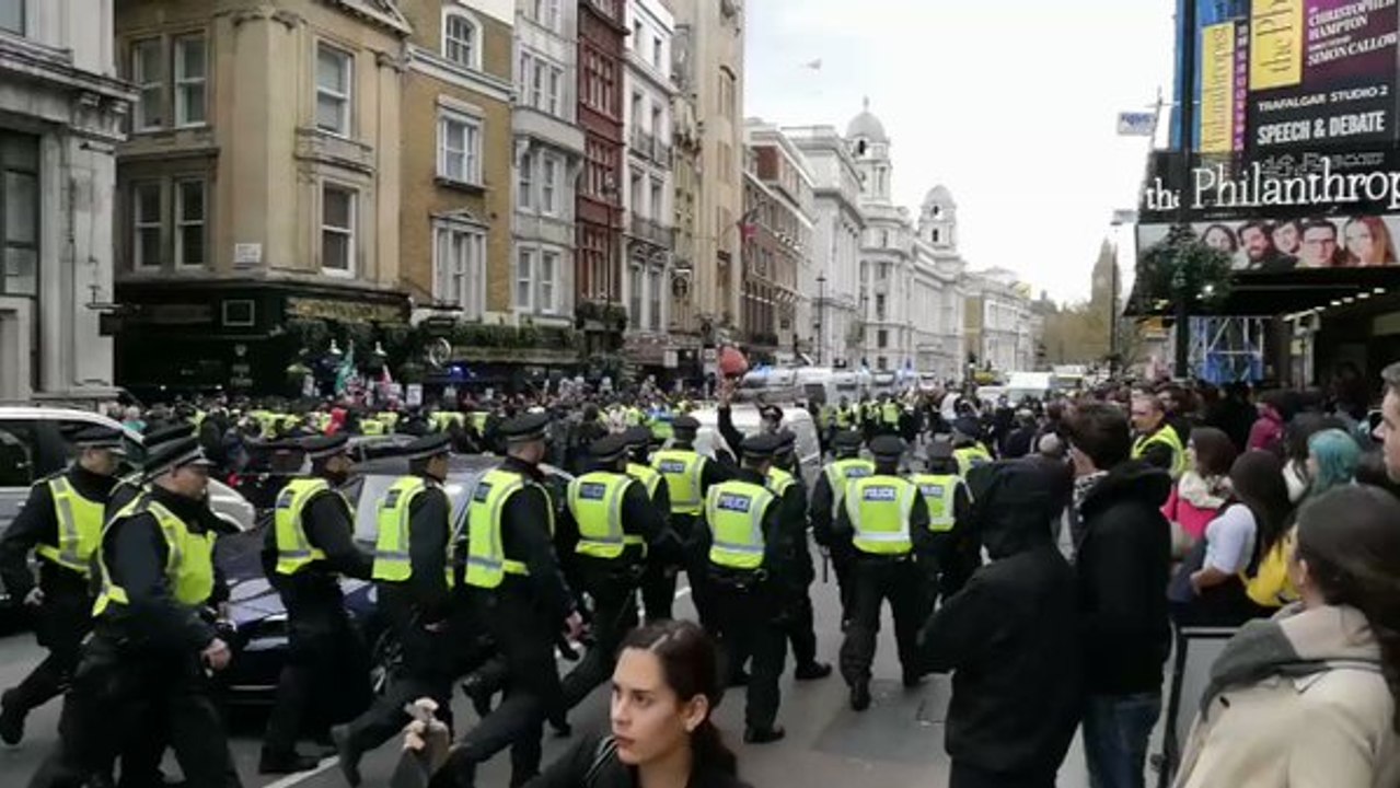 Police Throng London Streets Amid Nationalist and Anti-Fascist Protests