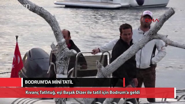 Ünlü oyuncu eşiyle Bodrum'da mini tatil yaptı