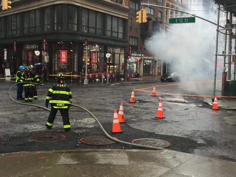 FDNY Battles Multiple Manhole Fires Near Union Square