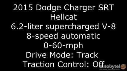 2015 Dodge Charger SRT Hellcat 0-60 MPH Test Video -