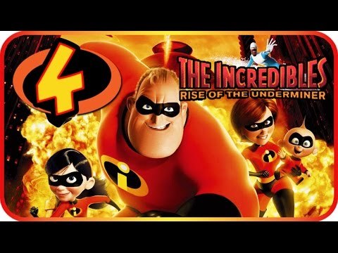 The Incredibles Rise of the Underminer Walkthrough Part 4 (PS2, Gamecube, XBOX, PC) Mission 4
