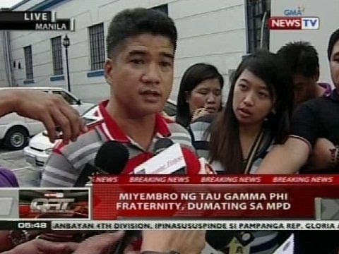 QRT: Miyembro ng Tau Gamma Phi Fraternity, dumating sa MPD