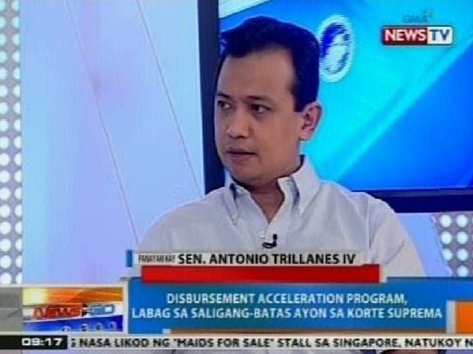 NTG: Panayam kay Sen. Antonio Trillanes IV kaugnay sa DAP