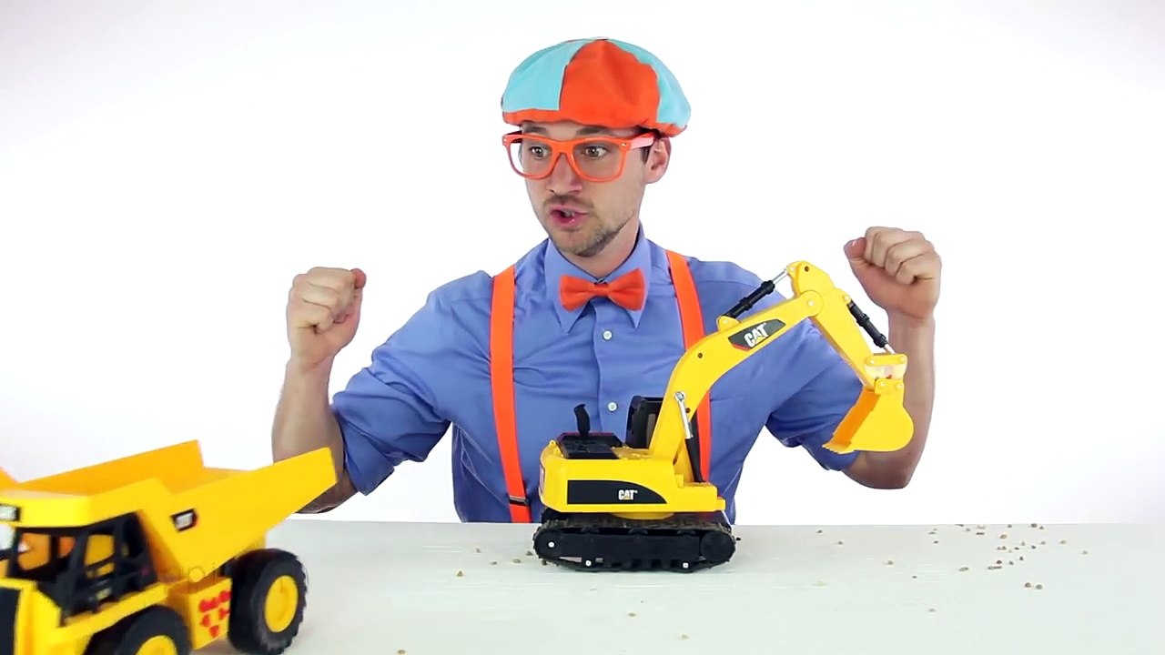 Learn the Parts of an Excavator with Blippi Toys-rfG7dGlD9Pc