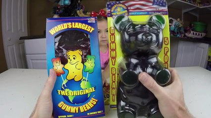World's Largest Gummy Bear Smashes Girl's House! Golden Egg Surprise Frozen Anna Doll News Anchor-rv7Y_HRon_Y