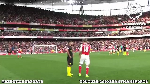 Sergio Aguero brilliantly tricks Monreal into admitting his handball on camera