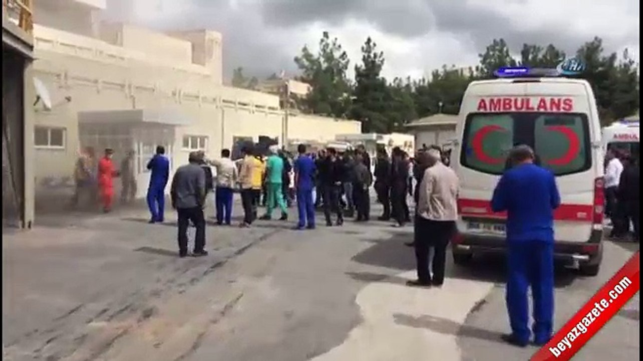 Diyarbakır Dicle Üniversitesi Tıp Fakültesi Hastanesi'nde yangın!