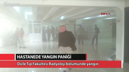 Dicle Tıp Fakültesi'nde korkutan yangın