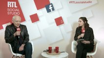 Nicolas Domenach et Marie-Pierre Haddad dans le Social Studio de RTL, le 3 avril 2017