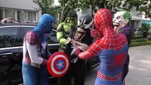 Plane CHASE Spiderman!!! Superheroes Fun Joker Hulk Venom Aircraft Children Action Movies