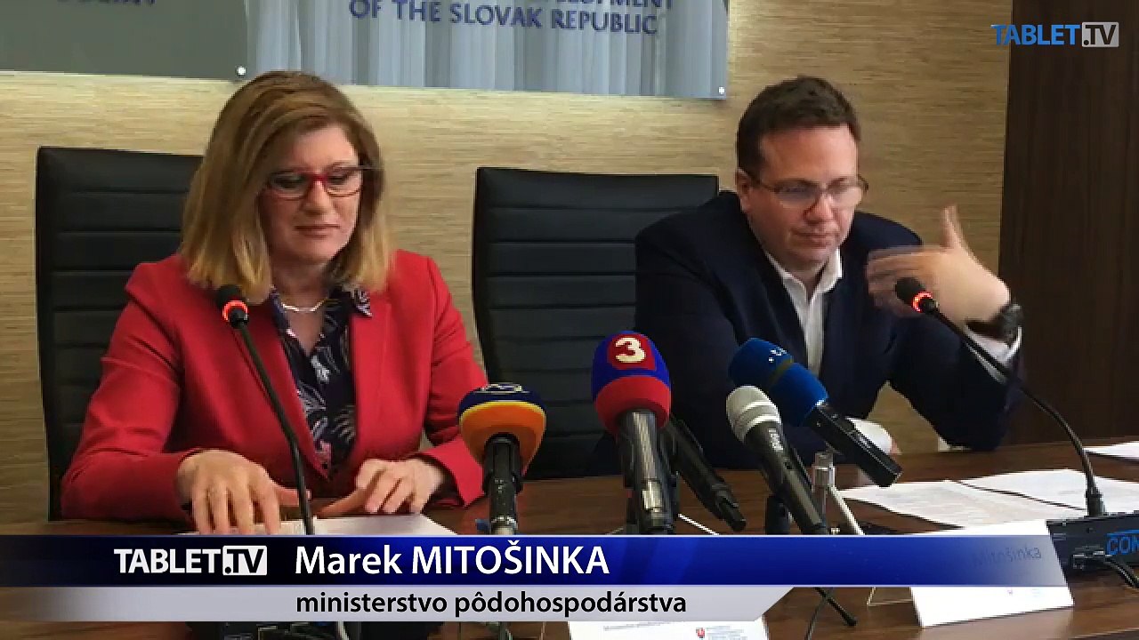 ZÁZNAM: TK ministerky pôdohospodárstva a rozvoja vidieka SR Gabriely Matečnej