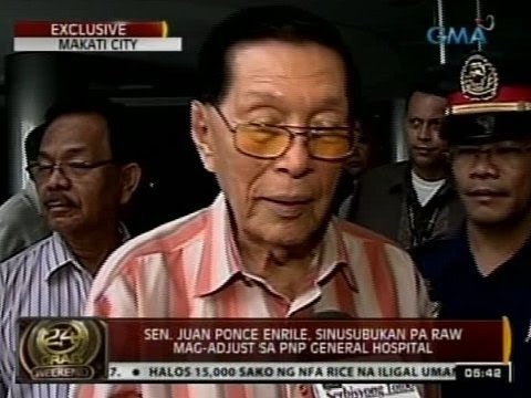 24 Oras: Sen. Juan Ponce Enrile, sinusubukan pa raw mag-adjust sa PNP General Hospital