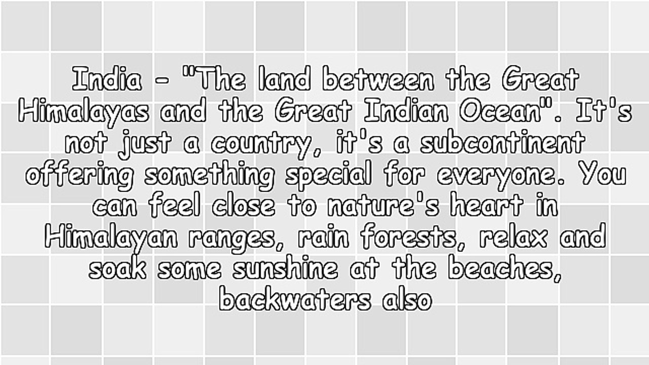 Touring India - The Pack List