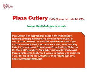 Custom HandMade Knives for Sale