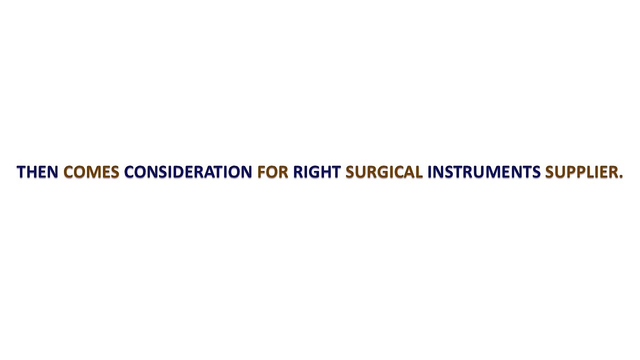 Surgical Instruments Supplier