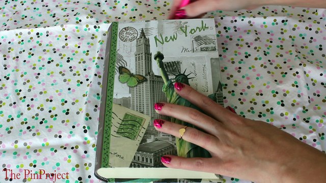 DIY jewelry holder box: Spring room decor