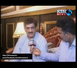 CM Sindh Murad Ali Shah Talking with KTN NEWS- 3rd April 2017