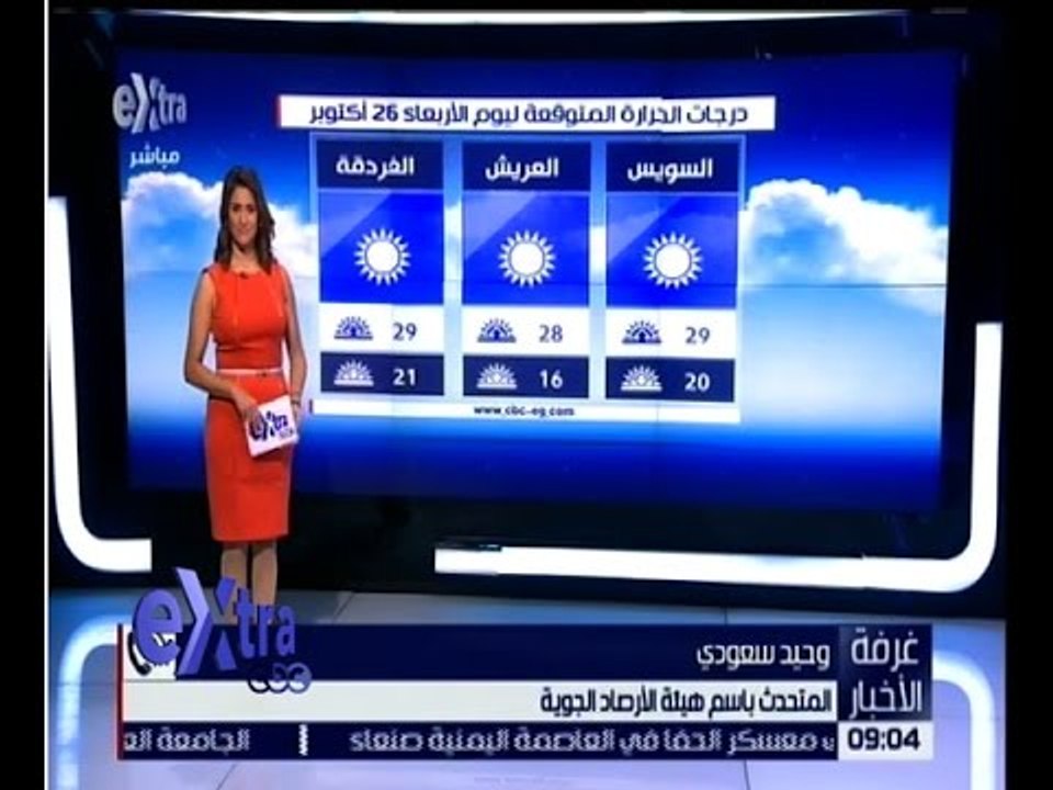 غرفة الأخبار | تعرف على درجات الحرارة المتوقعة...