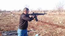 Husan Arms Şarjörlü Yarı Otomatik Yivsiz Av Tüfeği Ses Fişeği Atışı Özkursan
