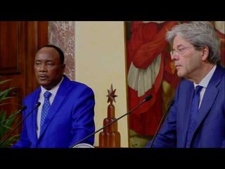 Roma - Gentiloni e il presidente della Repubblica del Niger (31.03.17)
