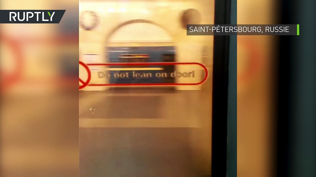 Le site de l’explosion dans le métro de Saint-Pétersbourg vu d’un autre wagon