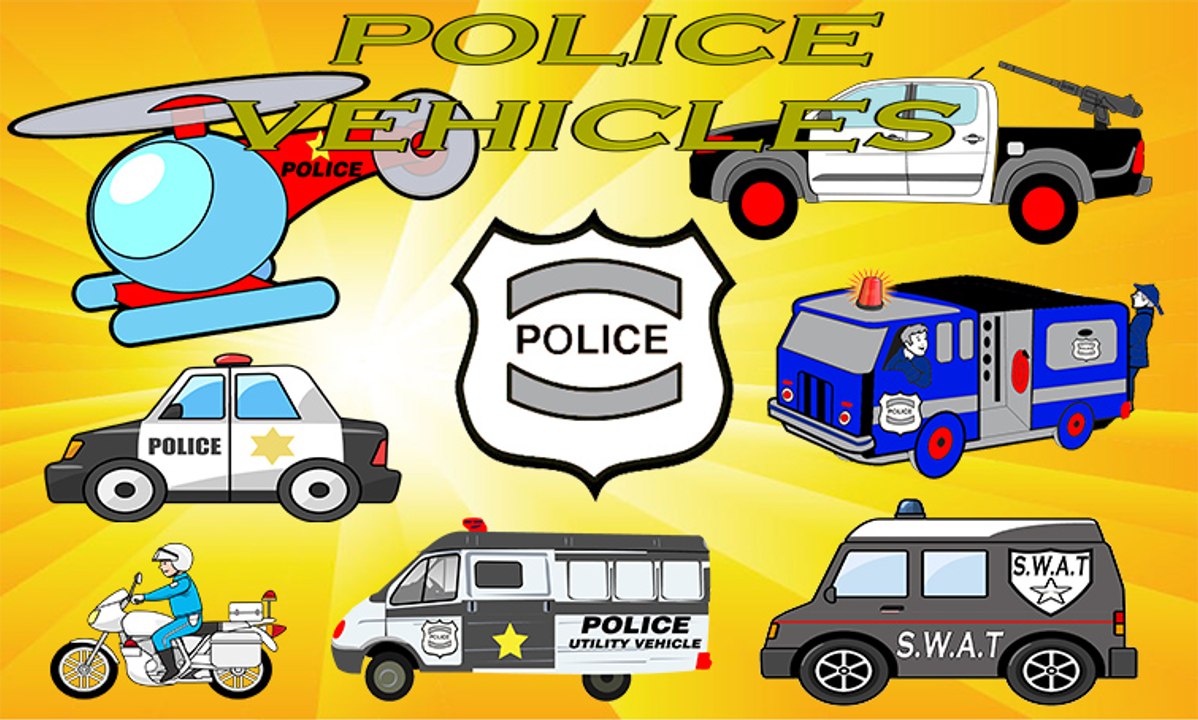 Police Vehicles for Kids - SWAT Police Patrol Van Car Modified Jeep Utility Emergency Guarded Vehicle