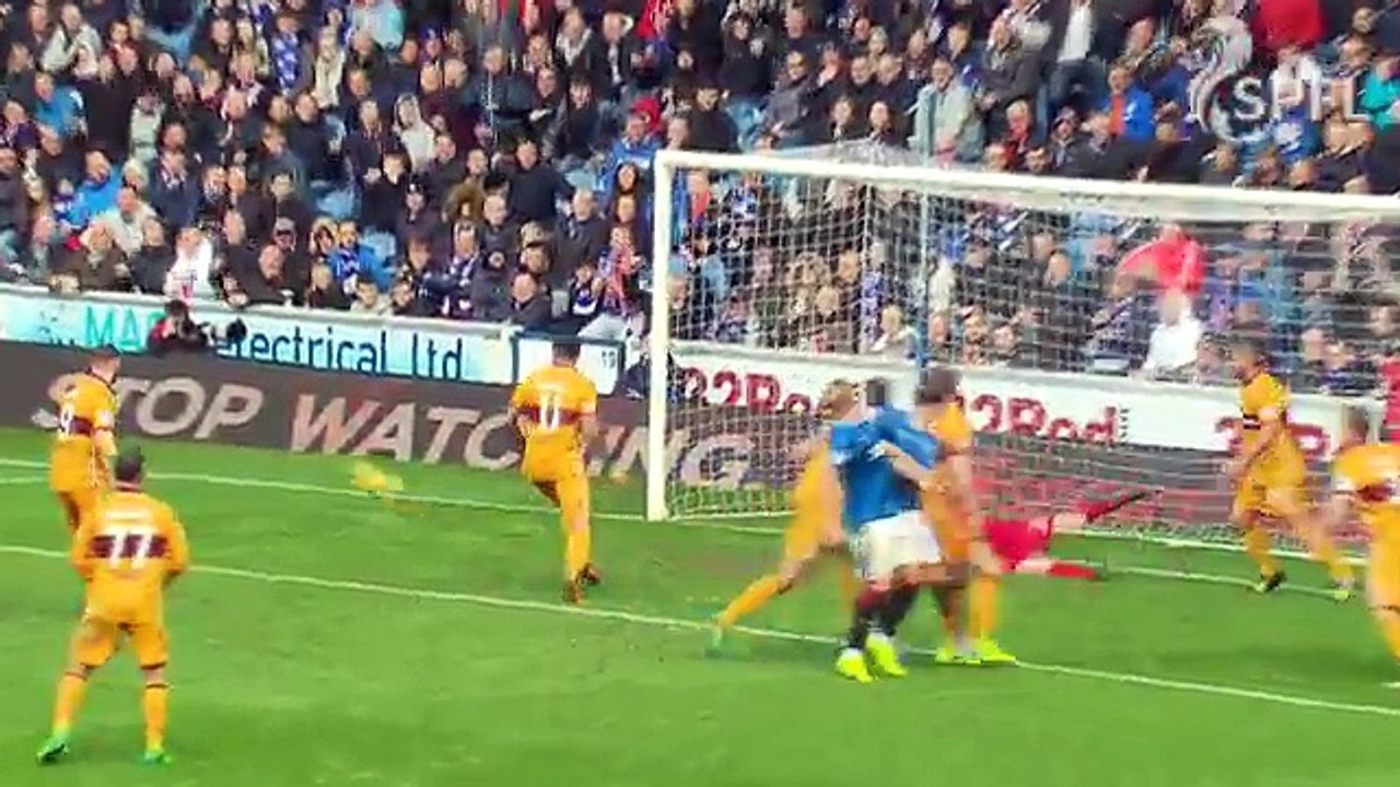 Rangers 1:1 Motherwell	(Scottish Premier League 1 April 2017)