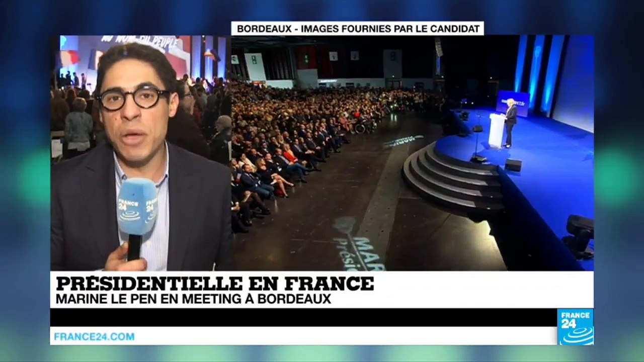 Un millier de manifestants contre le meeting de Marine Le Pen à Bordeaux[via torchbrowser.com]