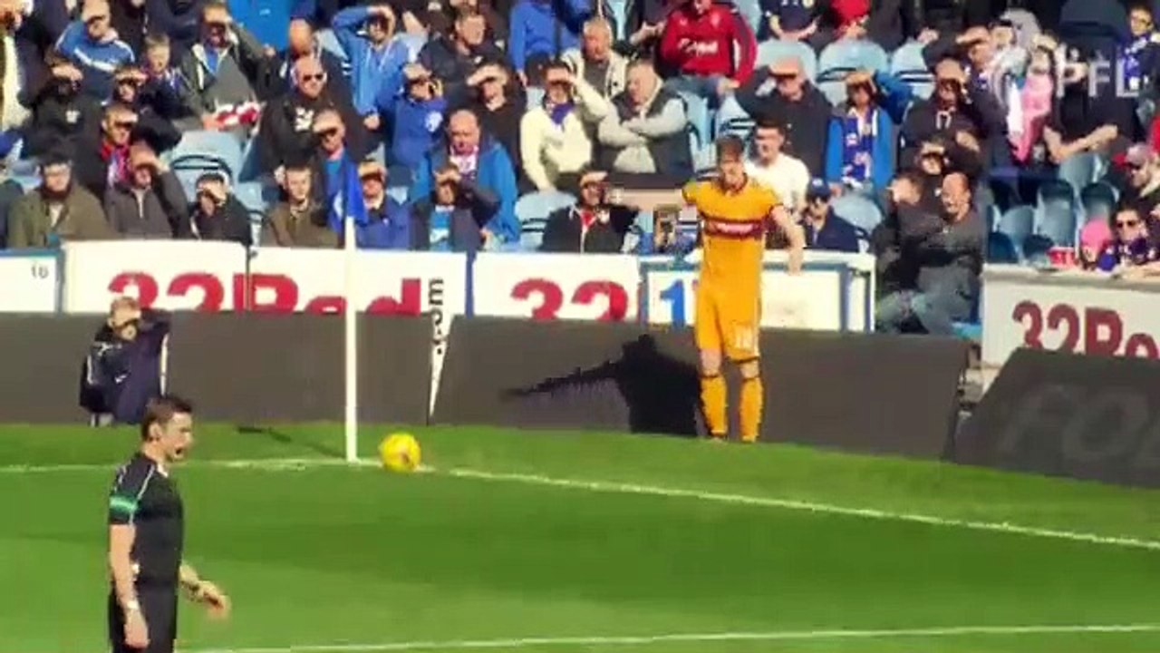 Rangers 0:1 Motherwell	(Scottish Premier League 1 April 2017)